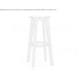 Solid wood bar stool with footrest Vilela