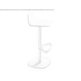 Swivel plastic stool with height adjustment Prenton