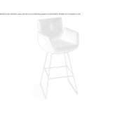 High stool with backrest Barjas