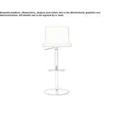 Upholstered swivel stool with backrest Tucta