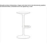 Stool with integrated cushion and footrest Biberach