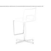 Baydur® swivel stool with footrest Jirnsum