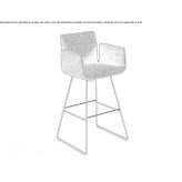 Tall, swivel fabric stool Berea
