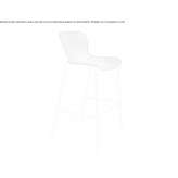 Upholstered stool with footrest Siguenza