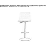 Swivel stool with gas lift Tucta