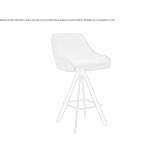 Fabric trestle stool with footrest Cabras