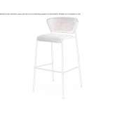 High upholstered stool Cousolre