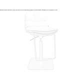 Height-adjustable swivel bar stool Villadoz