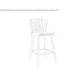 High fabric stool with footrest Sobreira