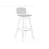 Upholstered stool with footrest Dzhubga