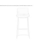 Bar stool with footrest Villadoz