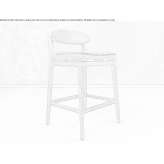 High bar stool upholstered in leather Karlivka