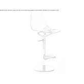 Swivel stool with adjustable height Moriles