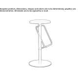 Height adjustable stool Lode