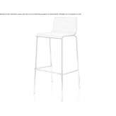 Stackable steel and wood stool Hamden