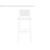 High beech stool with footrest Kamil