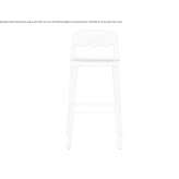 Ash stool with integrated cushion Chivay