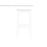 Ash stool with integrated cushion Gifhorn