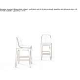 High upholstered stool Cessnock