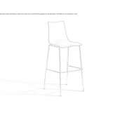 The stool is made of high-quality technopolymer Arari