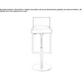 Bar stool with height adjustment and footrest Narara