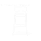 Steel bar stool Richland