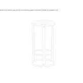 Stool with integrated cushion Karachev