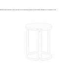 Low stool with integrated cushion Karachev