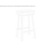 Stool with integrated cushion Lacko
