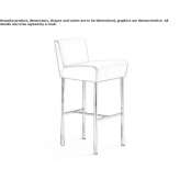 Tall bar stool with footrest Alpuente