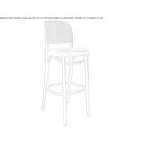 High beech stool Gohlis