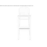 High stool with integrated cushion Nowra