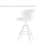 High, fabric stool with backrest Radnevo