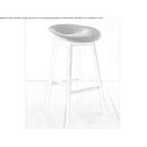 Tall fabric bar stool with footrest Helsinki