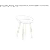 Low fabric stool Jitia
