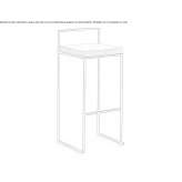 A high, stackable stool Ovacuma