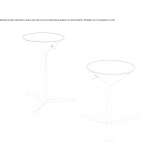 Low stool with height adjustment Malu