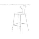 Stackable bar stool Rudka