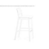Wooden bar stool with footrest Gorelovo