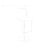 Bar stool with backrest Dilley