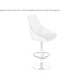 Upholstered swivel stool with footrest Godley