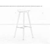 A tall wooden stool with a footrest Savoy