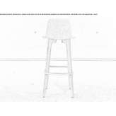 A tall wooden stool with a backrest Kovrov