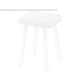 Low cork stool Authie