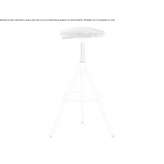 Swivel, upholstered stool with adjustable height Posusje