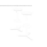 High stool with adjustable height Malu
