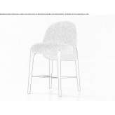 High stool with footrest Piantedo