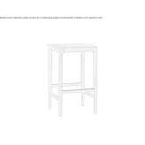 Wooden stool Begaar