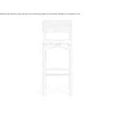 Wooden bar stool with footrest Faido
