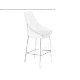 Upholstered stool with footrest Godley